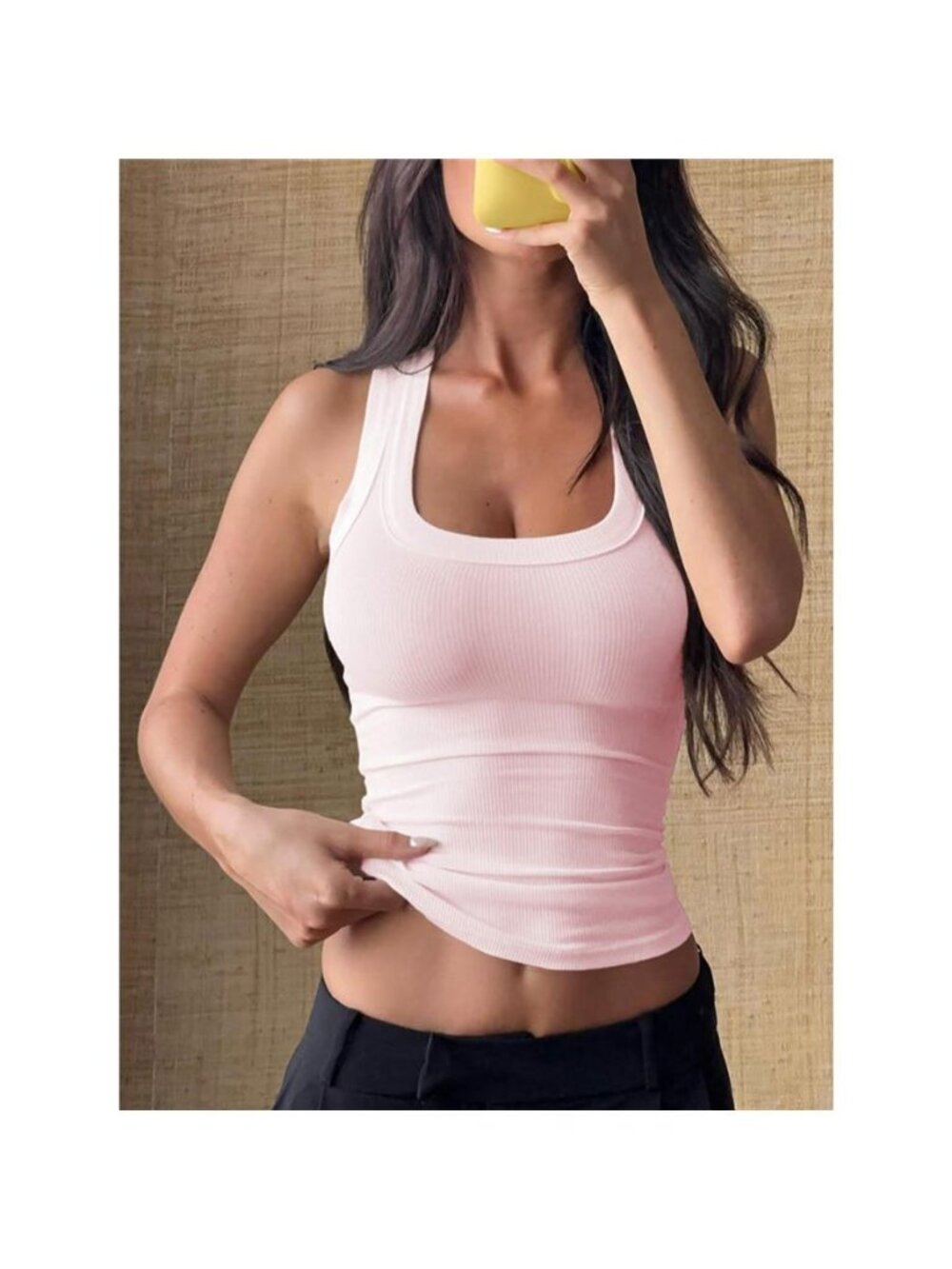 Ribbed Solid Color Tank - Picture 6 of 14